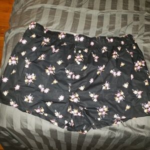 VS Pink Floral pajama shorts